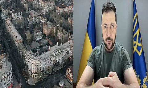 கிழக்கு உக்ரைன் நகரை அழித்தது ரஷியா - உக்ரைன் அதிபர் ஜெலன்ஸ்கி