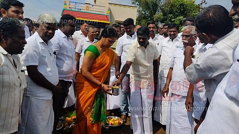 தரைமட்ட நீர்த்தேக்க தொட்டி அடிக்கல் நாட்டு விழா