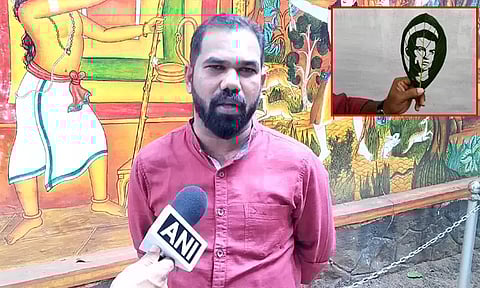 பிபா உலக கோப்பை கால்பந்து வீரர்களை இலையில் வரைந்து அசத்தும் கேரள ஓவியர்