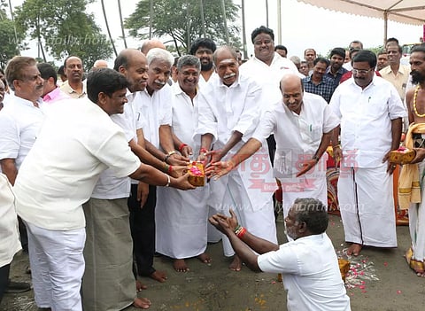 ரூ.33½ கோடியில் அரும்பார்த்தபுரம் புதிய பைபாஸ் சாலை பணி