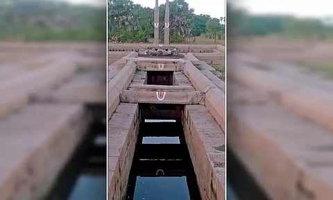 காஞ்சீபுரம் அருகே தொடர் மழையால் நிரம்பிய நடவாவி கிணறு