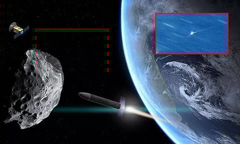 சிறுகோளின் 10 லட்சம் கிலோ பாறைகள், தூசுகள் விண்ணில் வெளியேற்றம்: நாசா அமைப்பு