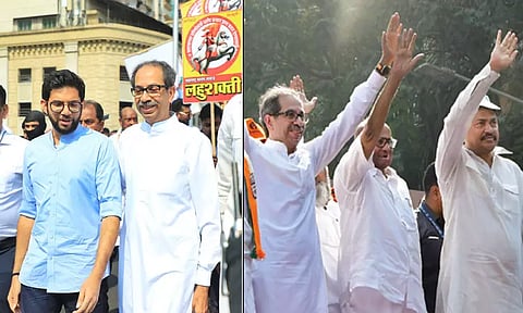 சத்ரபதி சிவாஜி குறித்து சர்ச்சை பேச்சு: மராட்டிய கவர்னர் கோஷ்யாரியை திரும்ப பெற வலியுறுத்தி ஓரணியில் திரண்ட எதிர்க்கட்சி தலைவர்கள்