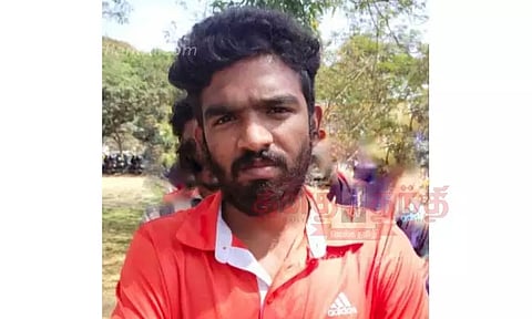 போலீஸ்காரரை தாக்கிவிட்டு ஓடிய வாலிபர் துப்பாக்கியால் சுட்டுப்பிடிப்பு