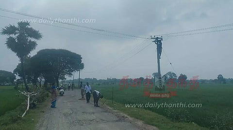 தாழ்வாக சென்ற மின்கம்பிகள் சீரமைப்பு