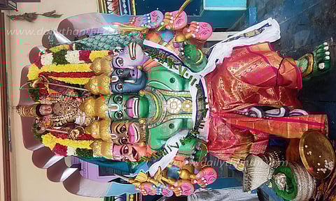 பஞ்சமுக அனுமன் வாகனத்தில் கோதண்டராமர் வீதி உலா