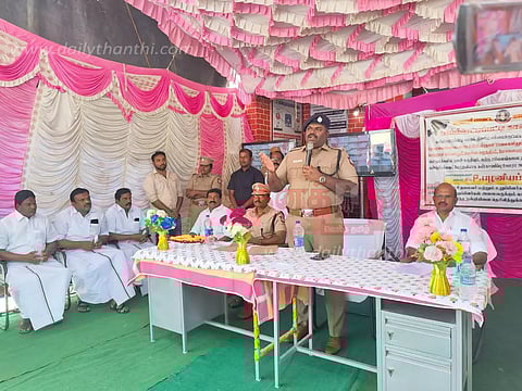 பாப்பிரெட்டிப்பட்டி பகுதியில்குற்ற சம்பவங்களை தடுக்க 56 கண்காணிப்பு கேமராக்கள் போலீஸ் சூப்பிரண்டு கலைச்செல்வன் தொடங்கி வைத்தார்