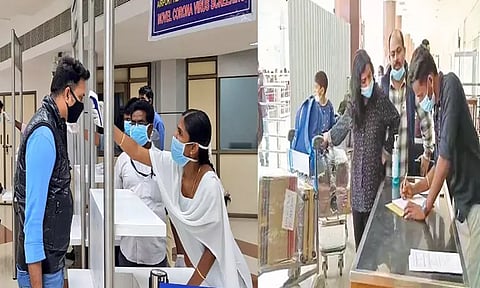 சென்னை விமான நிலையத்தில் வெளிநாடுகளில் இருந்து வந்த 400 பேருக்கு கொரோனா பரிசோதனை