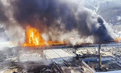 தென்கொரியாவில் குகைப்பாதையில் தீ விபத்து; 6 பேர் சாவு