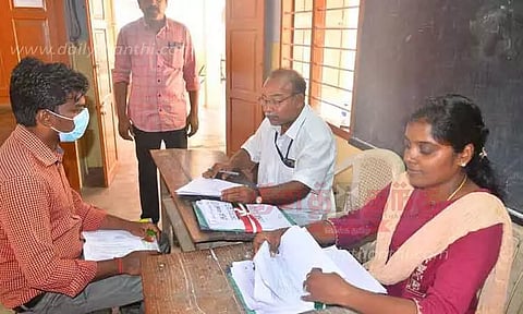 134 பணியிடங்களுக்கான நேர்காணலில் 7,185 பேர் பங்கேற்பு