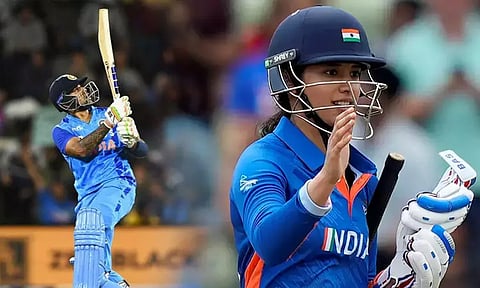 ஐ.சி.சி. சிறந்த 20 ஓவர் போட்டி விருது பட்டியலில் சூர்யகுமார், மந்தனா