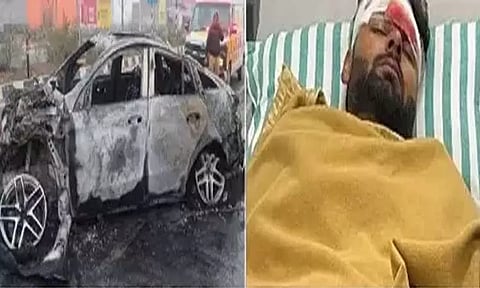 ரிஷப் பண்ட் கார் விபத்துக்குள்ளான சிசிடிவி காட்சிகள் வெளியானது... கண் அசந்த நேரத்தில் பயங்கரம்..!