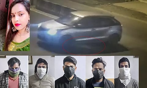 காரில் 13 கி.மீ. நிர்வாண நிலையில் இழுத்து செல்லப்பட்ட இளம்பெண் பாலியல் வன்கொடுமை செய்யப்பட்டாரா? - வெளியான பிரேதபரிசோதனை அறிக்கை