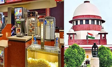 தியேட்டர்களில் வெளி உணவுப் பொருட்களுக்கு தடை விதிக்கலாம்...குடீநீர் இலவசமாக வழங்க வேண்டும் - சுப்ரீம் கோர்ட்டு