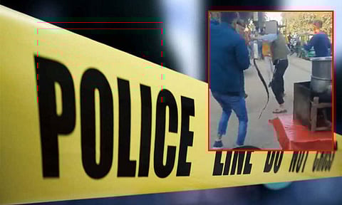 குவாலியர்; கொடூர ஆயுதங்களுடன் சாலையின் நடுவே மோதி கொண்ட மாணவர்கள்