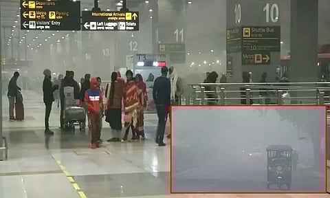 டெல்லியில் நிலவும் கடுங்குளிர்; பயணிகளுக்கு விமான நிலையம் எச்சரிக்கை, ரெயில்கள் காலதாமதம்