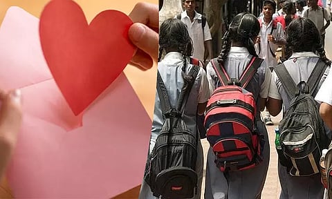 8-ம் வகுப்பு மாணவிக்கு 'லவ் லெட்டர்' கொடுத்த ஆசிரியர்