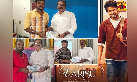 அஜித் ரசிகர்களின் வீட்டிற்கு சென்று வாரிசு படம் பார்க்க வருமாறு வெற்றிலை, பாக்கு வைத்து அழைத்த விஜய் ரசிகர்கள்...!