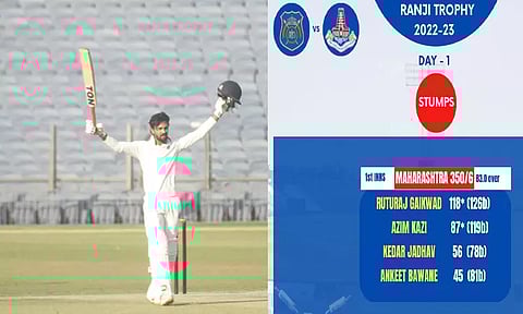 ரஞ்சி கிரிக்கெட்டில் தமிழகத்துக்கு எதிரான ஆட்டத்தில் மராட்டிய அணி 350 ரன் குவிப்பு