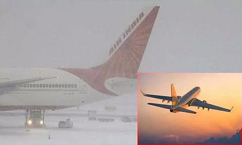 கடும் பனிப்பொழிவு: ஸ்ரீநகரில் விமானப் போக்குவரத்து நிறுத்தம்..