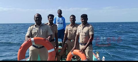 தொண்டி கடல் பகுதியில் ரோந்து பணி