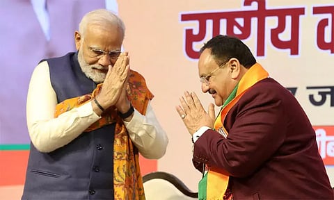 பதவி நீட்டிப்புக்காக பிரதமர் மோடிக்கு பாஜக தேசிய தலைவர் ஜே.பி.நட்டா நன்றி..!!