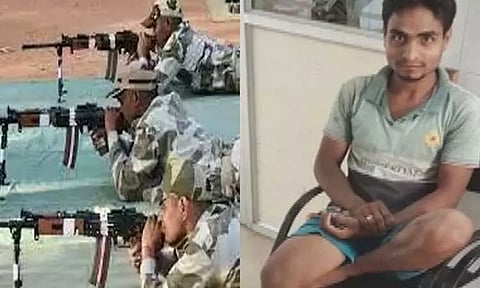 சிஐஎஸ்எப் வீரர்கள் துப்பாக்கிச்சுடும் பயிற்சி... வடமாநில தொழிலாளரின் காலில் குண்டு பாய்ந்ததால் பரபரப்பு