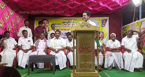 விலையில்லா மடிக்கணினி, தாலிக்கு தங்கம் வழங்கும் திட்டங்கள் முடக்கம்- காமராஜ் எம்.எல்.ஏ. குற்றச்சாட்டு