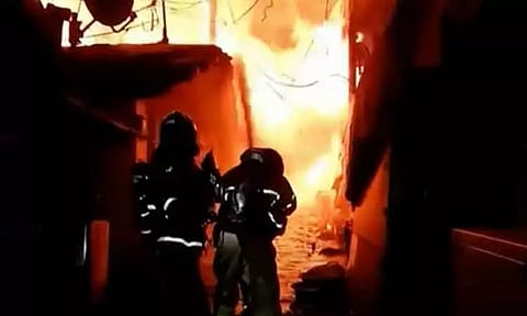 தென்கொரியாவில் குடிசை பகுதியில் பயங்கர தீ விபத்து - 60 வீடுகள் எரிந்து சாம்பல்