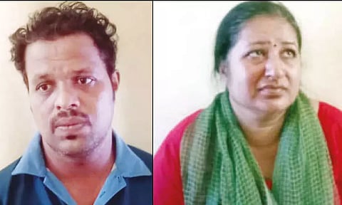 பெண்களிடம் நகை பறித்த கள்ளக்காதல் ஜோடி கைது