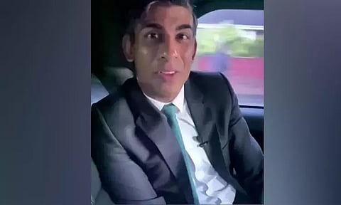 காரில் சீட் பெல்ட் அணியாமல் இருந்த இங்கிலாந்து பிரதமர் ரிஷி சுனக்கிற்கு அபராதம் விதிப்பு