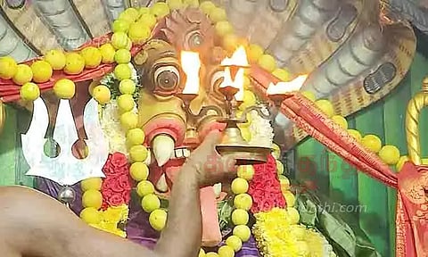 கோவிலில் சண்டி யாகம்