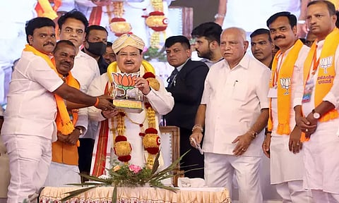 கர்நாடகத்தில் பா.ஜனதாவின் விஜய சங்கல்ப யாத்திரை: எதிக்கட்சிகள் குடும்ப, சாதி அரசியல் செய்கிறது - ஜே.பி.நட்டா