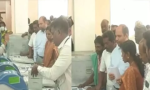 ஈரோடு கிழக்கு சட்டமன்ற தொகுதியில் மாதிரி மின்னணு வாக்குப்பதிவு