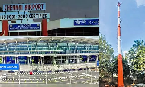 சென்னை விமான நிலையத்தில் ரூ.10 கோடியில் 135 அடி உயரத்தில் தகவல் தொழில்நுட்ப கோபுரம்