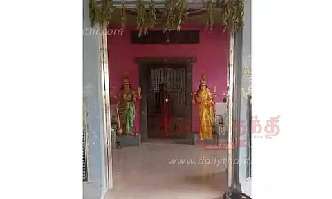 கோவில் பூட்டை உடைத்து சாமி சிலை திருட்டு