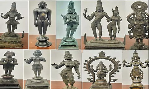 சென்னையில் பெண்ணின் வீட்டில் பதுக்கிய 10 பழங்கால சிலைகள் சிக்கின