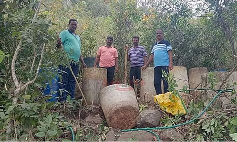 கல்வராயன்மலையில் 3 ஆயிரம் லிட்டர் சாராய ஊறல் அழிப்பு...!