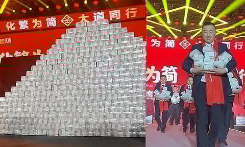 கோடிகளில் போனஸ்..!! - ஊழியர்களை மகிழ்ச்சியில் ஆழ்த்திய சீன நிறுவனம்: இணையத்தில் வைரல்