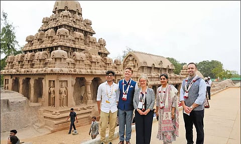 மாமல்லபுரம் வந்த ஜி20 மாநாட்டு விருந்தினர்கள்