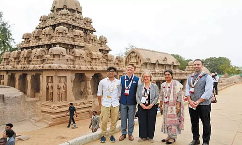 மாமல்லபுரம் வந்த ஜி20 மாநாட்டு விருந்தினர்கள்