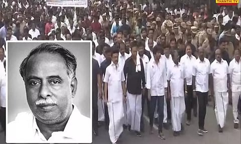 அண்ணா நினைவு தினம்: முதல் அமைச்சர் தலைமையில் அமைதி பேரணி தொடங்கியது