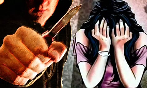 கத்திமுனையில் மிரட்டி 10-ம் வகுப்பு மாணவியை கடத்தி பாலியல் பலாத்காரம் - வாலிபருக்கு வலைவீச்சு