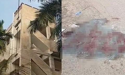 காதலியிடம் பேசுவதை காதலியின் தாயார் பார்த்ததால் பயம்...! மாடியில் இருந்து குதித்த மாணவர் பலி