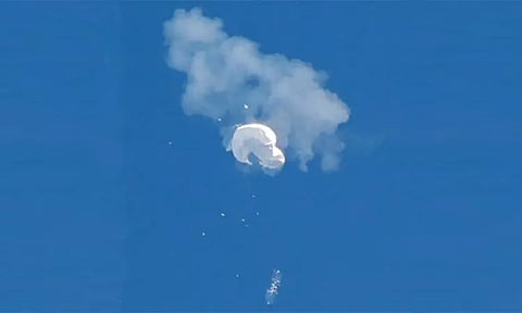 அட்லாண்டிக் பெருங்கடலில் சீன உளவு பலூனை சுட்டு வீழ்த்தியது அமெரிக்கா