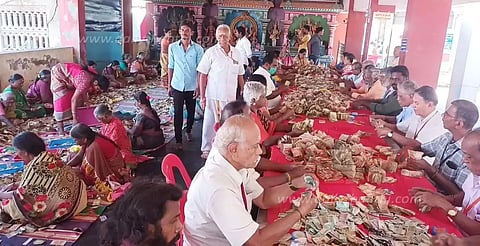 மடப்புரம் பத்திரகாளியம்மன் கோவில் உண்டியல் எண்ணும் பணி