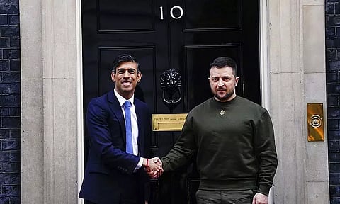 பிரிட்டன், பிரான்சு நாடுகளுக்கு உக்ரைன் அதிபர் திடீர் பயணம்: ஆயுத சப்ளைக்கு வேண்டுகோள்