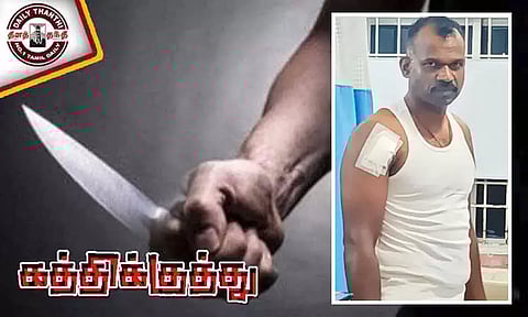 விசாரணைக்கு அழைக்க சென்ற போது வாக்குவாதம்: போலீஸ் சப்-இன்ஸ்பெக்டருக்கு கத்திக்குத்து - வாலிபர் கைது