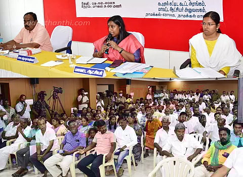 கல்குவாரிகளுக்கான கருத்துகேட்பு கூட்டம்