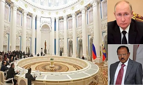 ரஷியாவில் புதின் ஆலோசனை கூட்டத்தில் அஜித் தோவல் பங்கேற்பு; ஆப்கானிஸ்தான் நிலவரம் பற்றி விவாதம்